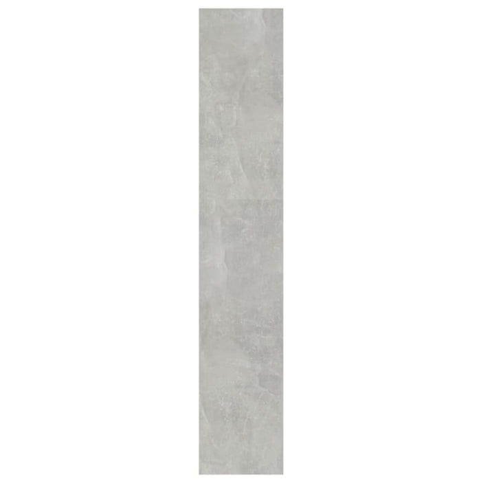 Book Cabinet Room Divider Concrete Grey 100x30x166 Cm Nooili