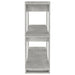 Book Cabinet Room Divider Concrete Grey 100x30x87 Cm Nooppo