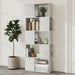Book Cabinet Room Divider Concrete Grey 60x24x155 Cm Nbkbkt