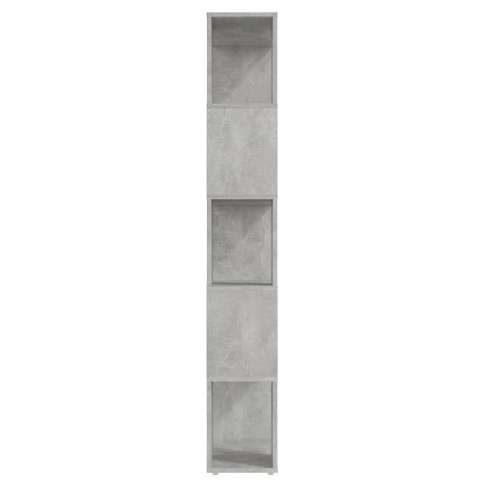 Book Cabinet Room Divider Concrete Grey 60x24x155 Cm Nbkbkt