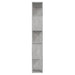 Book Cabinet Room Divider Concrete Grey 60x24x155 Cm Nbkbkt