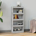 Book Cabinet Room Divider Concrete Grey 60x30x135 Cm