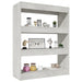 Book Cabinet Room Divider Concrete Grey 80x30x103 Cm