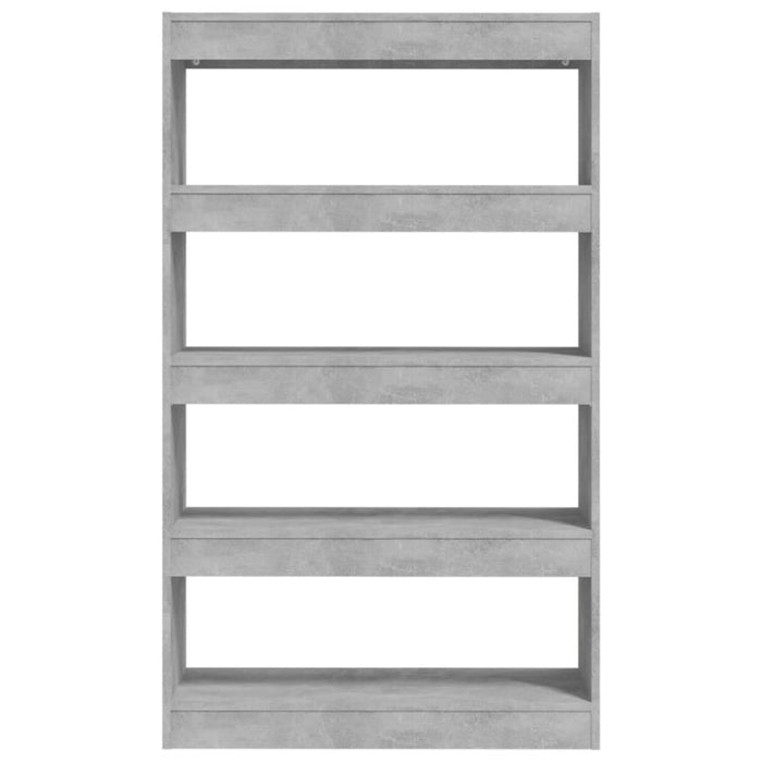Book Cabinet Room Divider Concrete Grey 80x30x135 Cm