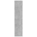 Book Cabinet Room Divider Concrete Grey 80x30x135 Cm