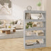 Book Cabinet Room Divider Concrete Grey 80x30x135 Cm