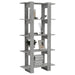 Book Cabinet Room Divider Concrete Grey 80x30x160 Cm