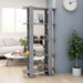 Book Cabinet Room Divider Concrete Grey 80x30x160 Cm