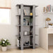 Book Cabinet Room Divider Concrete Grey 80x30x160 Cm