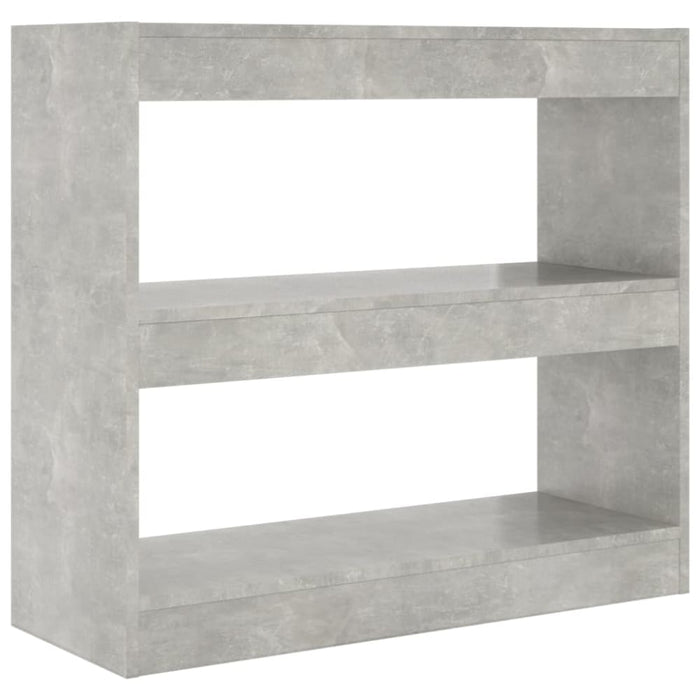 Book Cabinet Room Divider Concrete Grey 80x30x72 Cm Noolkp