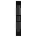 Book Cabinet Room Divider Glossy Look Black 60x24x155 Cm