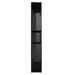 Book Cabinet Room Divider Glossy Look Black 80x24x155 Cm