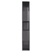 Book Cabinet Room Divider Glossy Look Grey 60x24x155 Cm