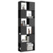 Book Cabinet Room Divider Glossy Look Grey 60x24x186 Cm