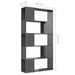 Book Cabinet Room Divider Glossy Look Grey 80x24x155 Cm