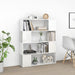 Book Cabinet Room Divider Glossy Look White 100x24x124 Cm