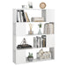 Book Cabinet Room Divider Glossy Look White 100x24x124 Cm