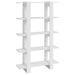 Book Cabinet Room Divider Glossy Look White 100x30x160 Cm