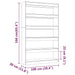 Book Cabinet Room Divider Glossy Look White 100x30x166 Cm