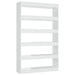 Book Cabinet Room Divider Glossy Look White 100x30x166 Cm