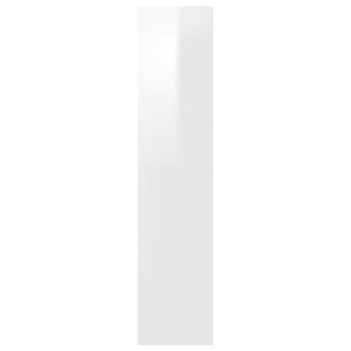 Book Cabinet Room Divider Glossy Look White 40x30x135 Cm