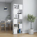 Book Cabinet Room Divider Glossy Look White 60x24x186 Cm