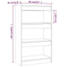 Book Cabinet Room Divider Glossy Look White 60x30x103 Cm