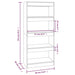 Book Cabinet Room Divider Glossy Look White 60x30x135 Cm