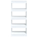 Book Cabinet Room Divider Glossy Look White 60x30x135 Cm