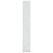 Book Cabinet Room Divider Glossy Look White 60x30x198 Cm