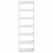 Book Cabinet Room Divider Glossy Look White 60x30x198 Cm