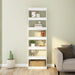 Book Cabinet Room Divider Glossy Look White 60x30x198 Cm