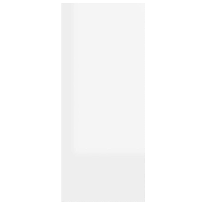 Book Cabinet Room Divider Glossy Look White 60x30x72 Cm