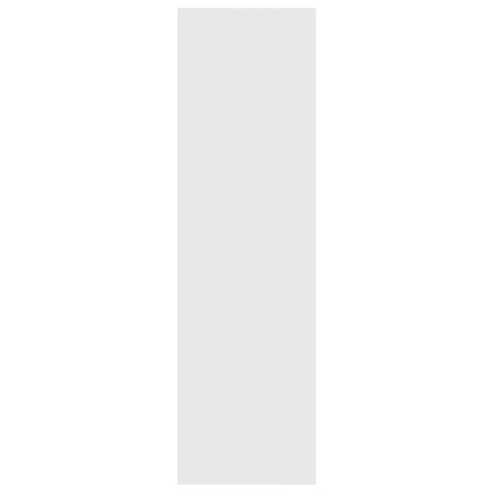 Book Cabinet Room Divider Glossy Look White 80x30x103 Cm