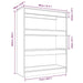 Book Cabinet Room Divider Glossy Look White 80x30x103 Cm