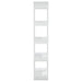 Book Cabinet Room Divider Glossy Look White 80x30x160 Cm