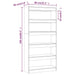 Book Cabinet Room Divider Glossy Look White 80x30x166 Cm