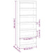 Book Cabinet Room Divider Glossy Look White 80x30x198 Cm