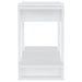 Book Cabinet Room Divider Glossy Look White 80x30x51 Cm