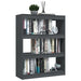 Book Cabinet Room Divider Grey 100x30x103 Cm Solid Pinewood