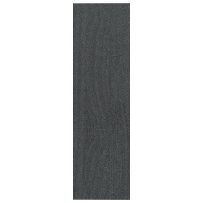Book Cabinet Room Divider Grey 100x30x103 Cm Solid Pinewood