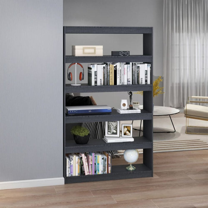 Book Cabinet Room Divider Grey 100x30x167.5 Cm Solid
