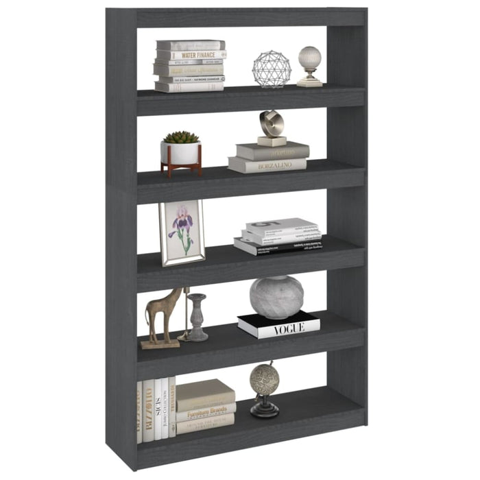 Book Cabinet Room Divider Grey 100x30x167.5 Cm Solid