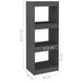 Book Cabinet Room Divider Grey 40x30x103.5 Cm Solid