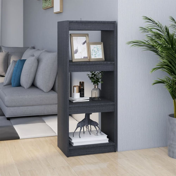 Book Cabinet Room Divider Grey 40x30x103.5 Cm Solid