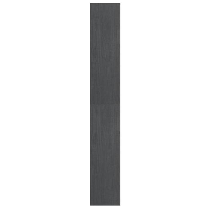 Book Cabinet Room Divider Grey 40x30x199 Cm Solid Pinewood