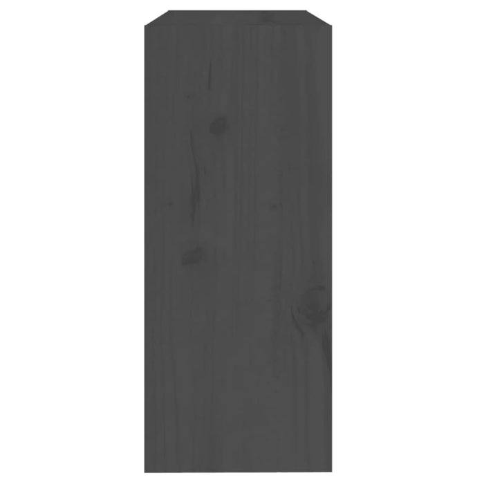 Book Cabinet Room Divider Grey 60x30x71.5 Cm Solid Wood