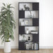 Book Cabinet Room Divider Grey 80x24x186 Cm Chipboard Nbkopa