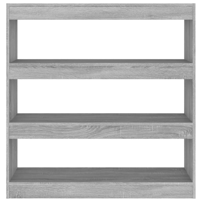 Book Cabinet Room Divider Grey Sonoma 100x30x103 Cm Notltt