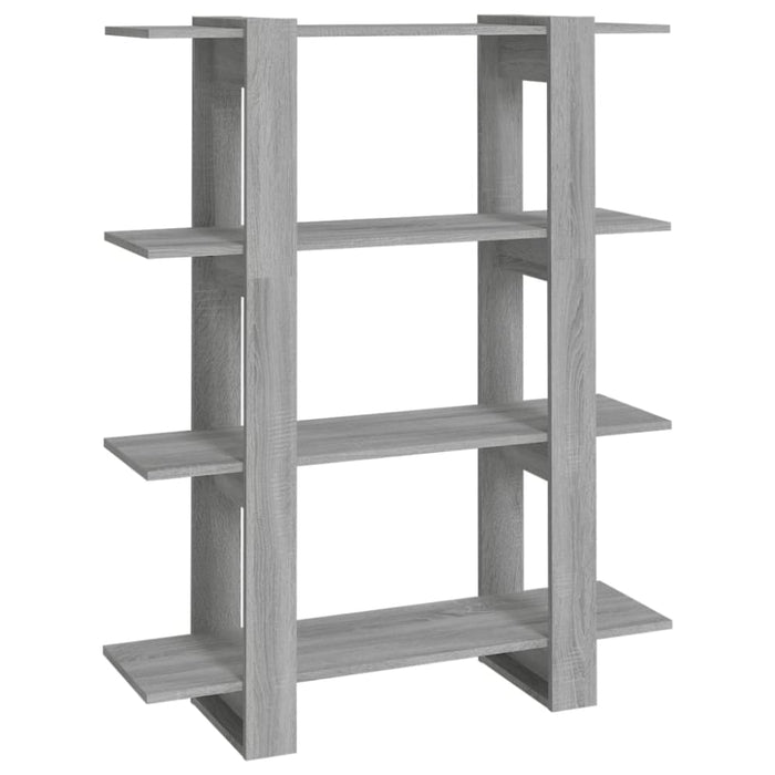Book Cabinet Room Divider Grey Sonoma 100x30x123.5 Cm Notpla